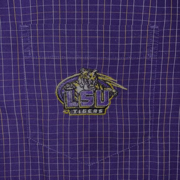 NCAA Other - LSU Tigers Button Down Shirt Men's XXL 2XL / Long Sleeve / Purple Gold   NCAA